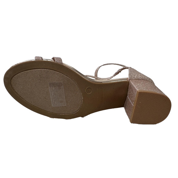 Journee Collection Bella Shoes Womens Size 7 Glitter Block Heel Sandal Dress - Picture 11 of 12